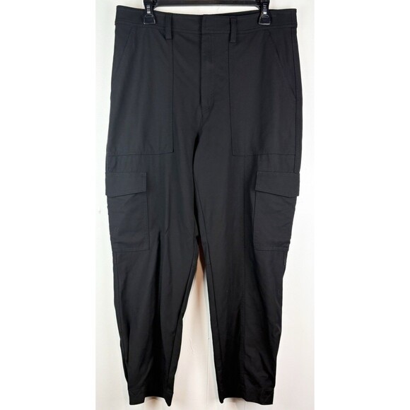 Banana Republic Women's Black Ankle Utility Cargo Pant Minimalist , Size 12 - Picture 3 of 9